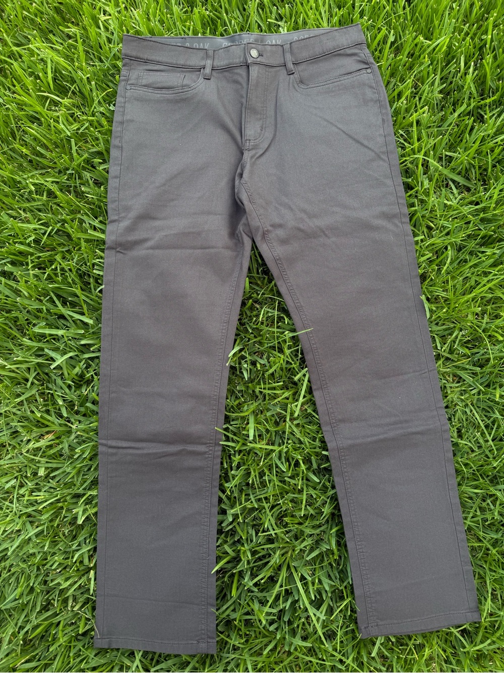 Men’s Copper & Oak Charcoal Slim Straight Jeans Size 34/32